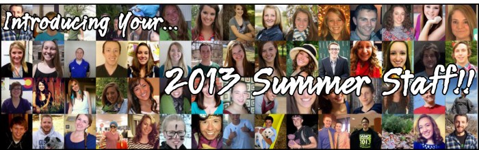 2013 Summer Staff